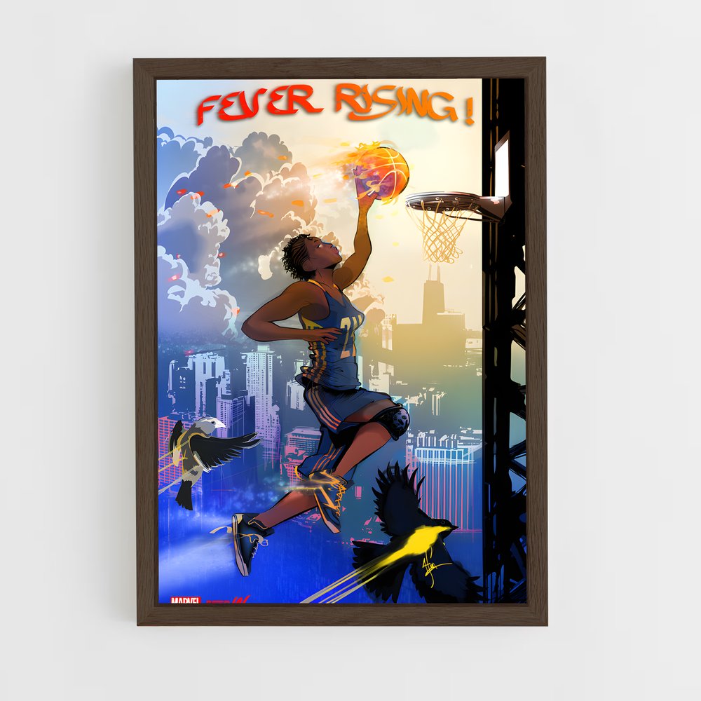 Poster Saut de Tamika – affiche Basketball (vue 5)